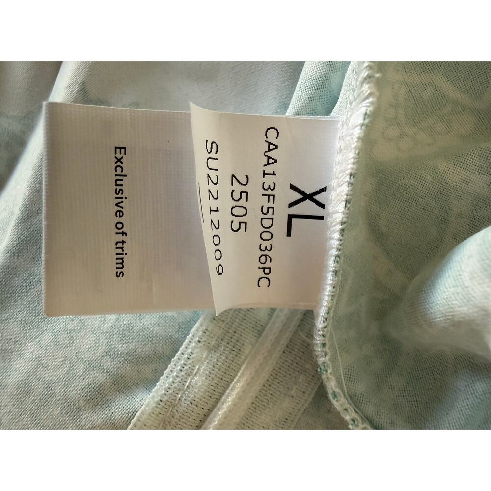 Cupshe Green White Crossover Halter Tie Romper XL NWT - Picture 5 of 6